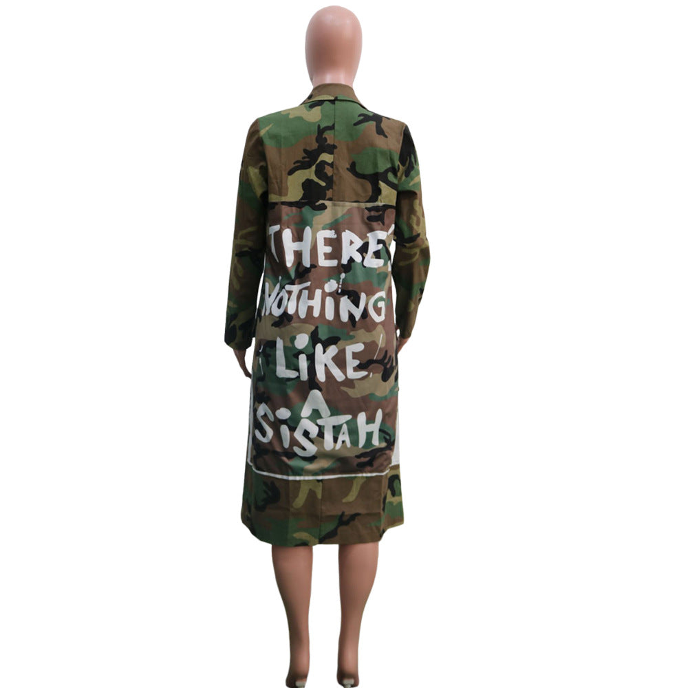 Camo Girl Trenchcoat 