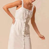 White Pinnafore Sleeveless dress