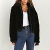 Explosion modes velvet thick lapel short jacket