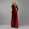 Wanderlight Charm Plaid Maxi Dress Curve