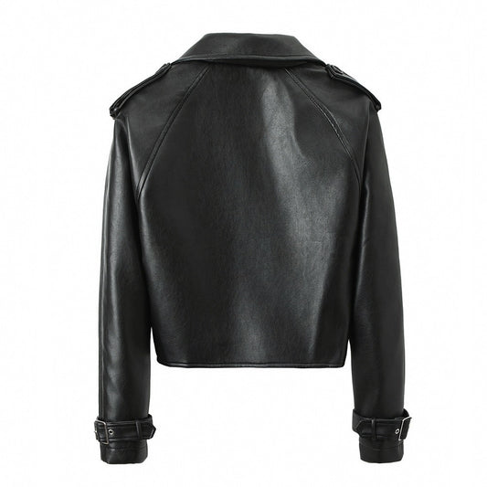 Beatrice  Loose Fit Leather Jacket