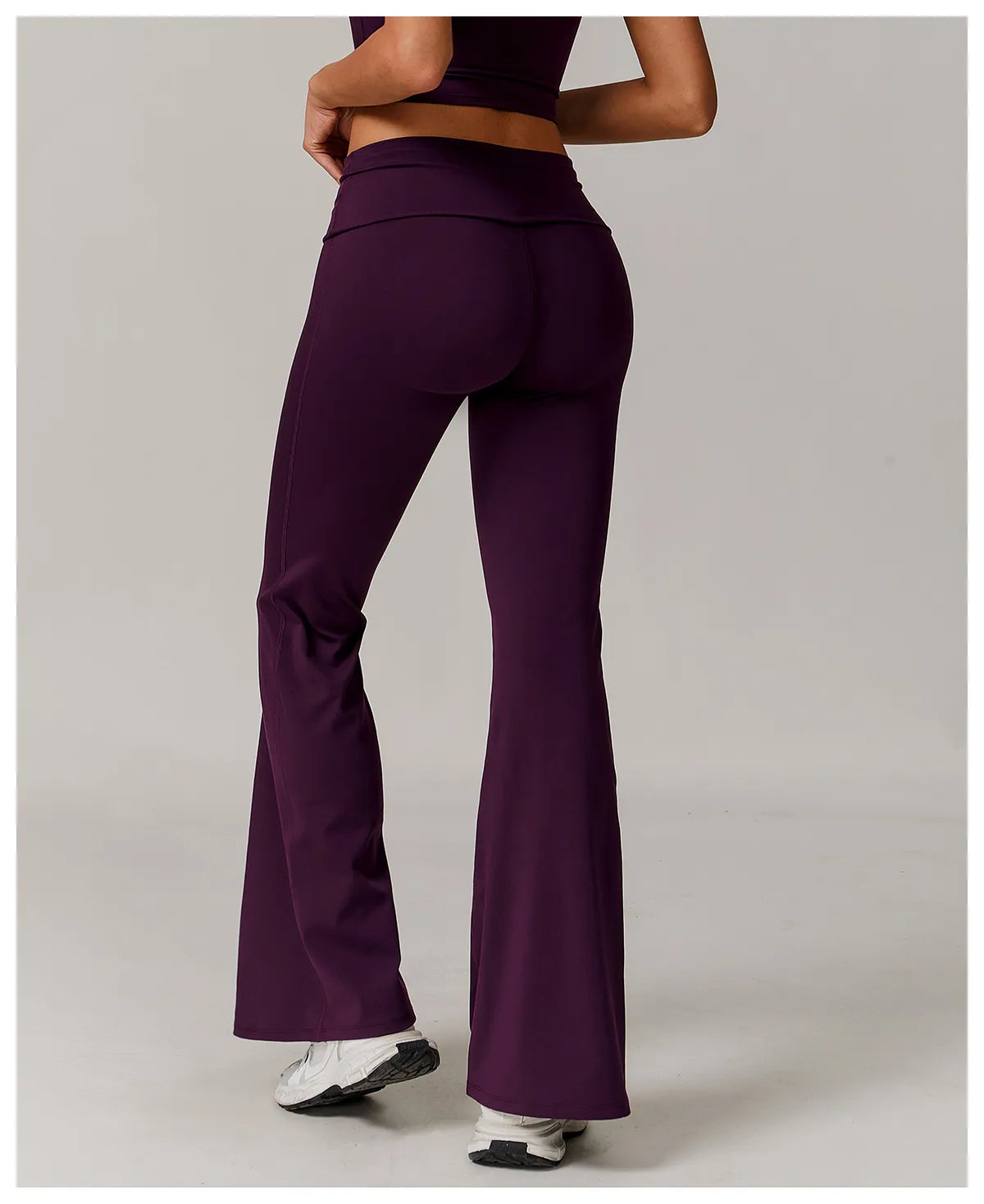 Leggings taille haute à plis