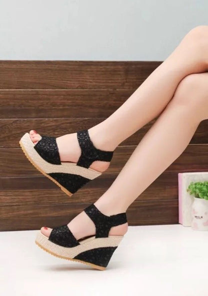 Women’s Flat Bottom High Heel Sandals – Comfortable & Stylish Summer Footwear