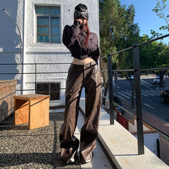 Maillard Soft  Faux Wide-Leg Pants