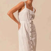 White Pinnafore Sleeveless dress