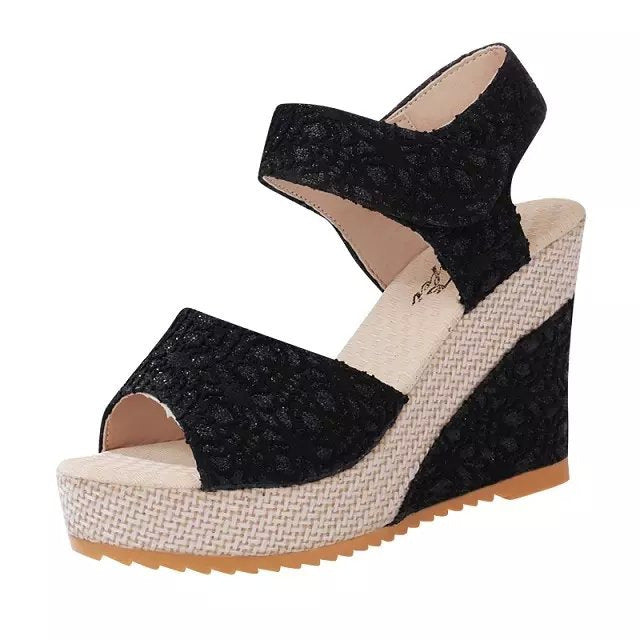 Women’s Flat Bottom High Heel Sandals – Comfortable & Stylish Summer Footwear