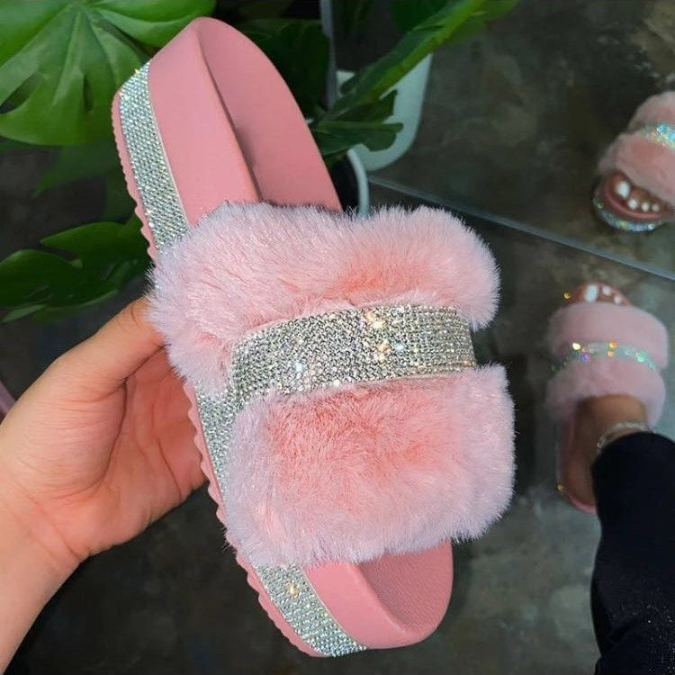 Crystal Cozy Slides"