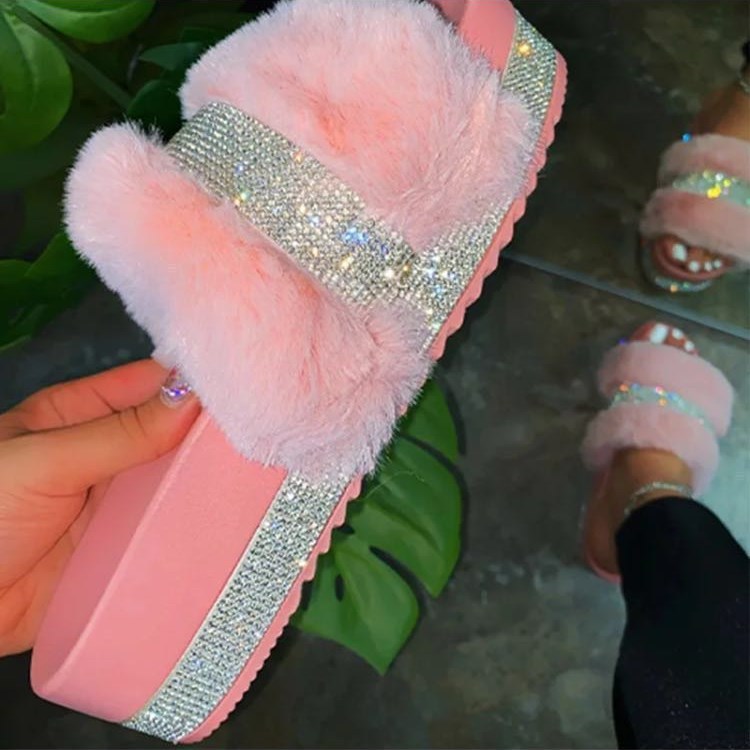 Crystal Cozy Slides"