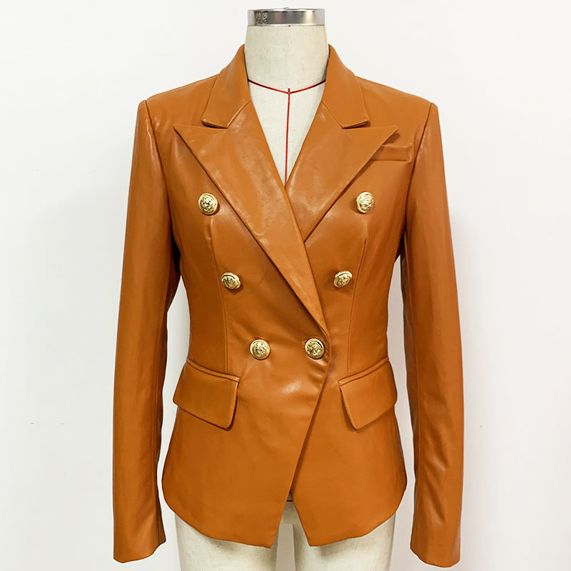 Suit Brown Leather Jacket