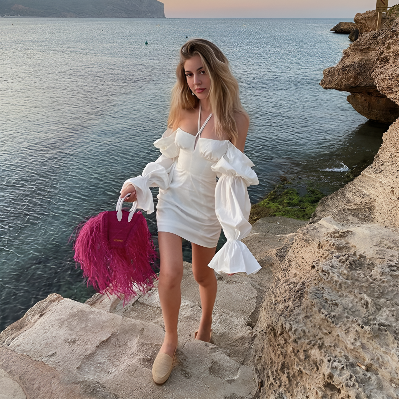 Robe portefeuille à lacets Midnight Muse