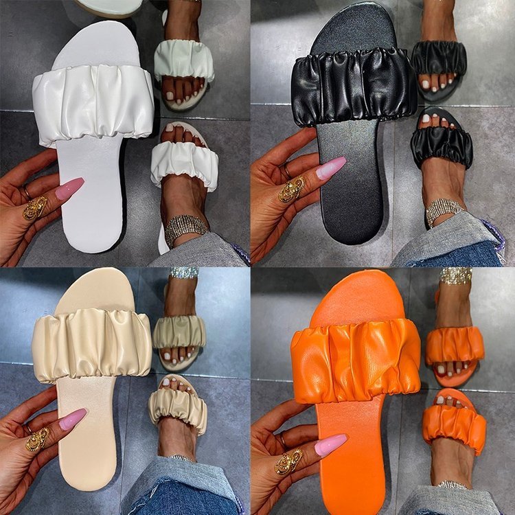 Pleated Flat Slides"