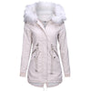 Casual Fur Long Hooded Jacket