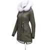Casual Fur Long Hooded Jacket