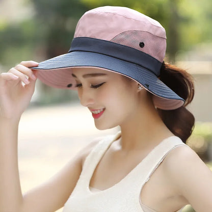 Couple Sun Hats – Unisex Wide Brim Fisherman Hat for Travel & Hiking