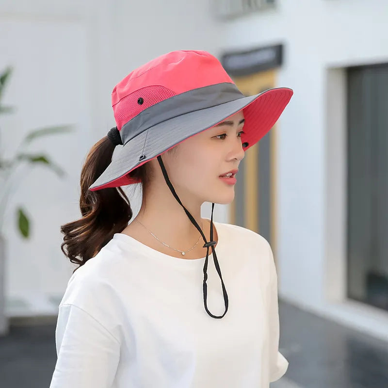 Couple Sun Hats – Unisex Wide Brim Fisherman Hat for Travel & Hiking