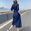 City Chic Denim Shirt Dress – Blue