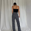 Check Mate  Plaid Flare Pants