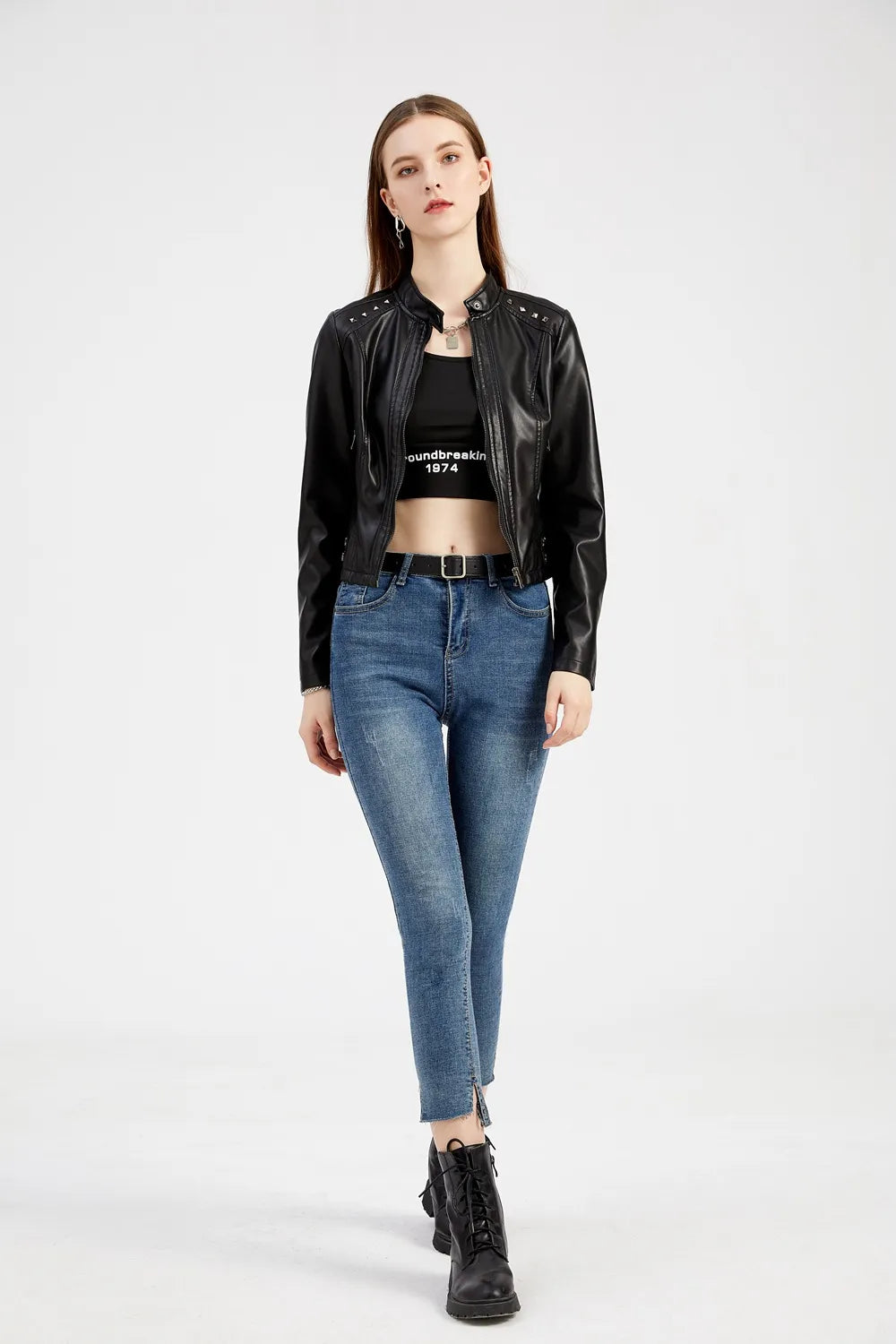 Blaire Washed Faux Jacke