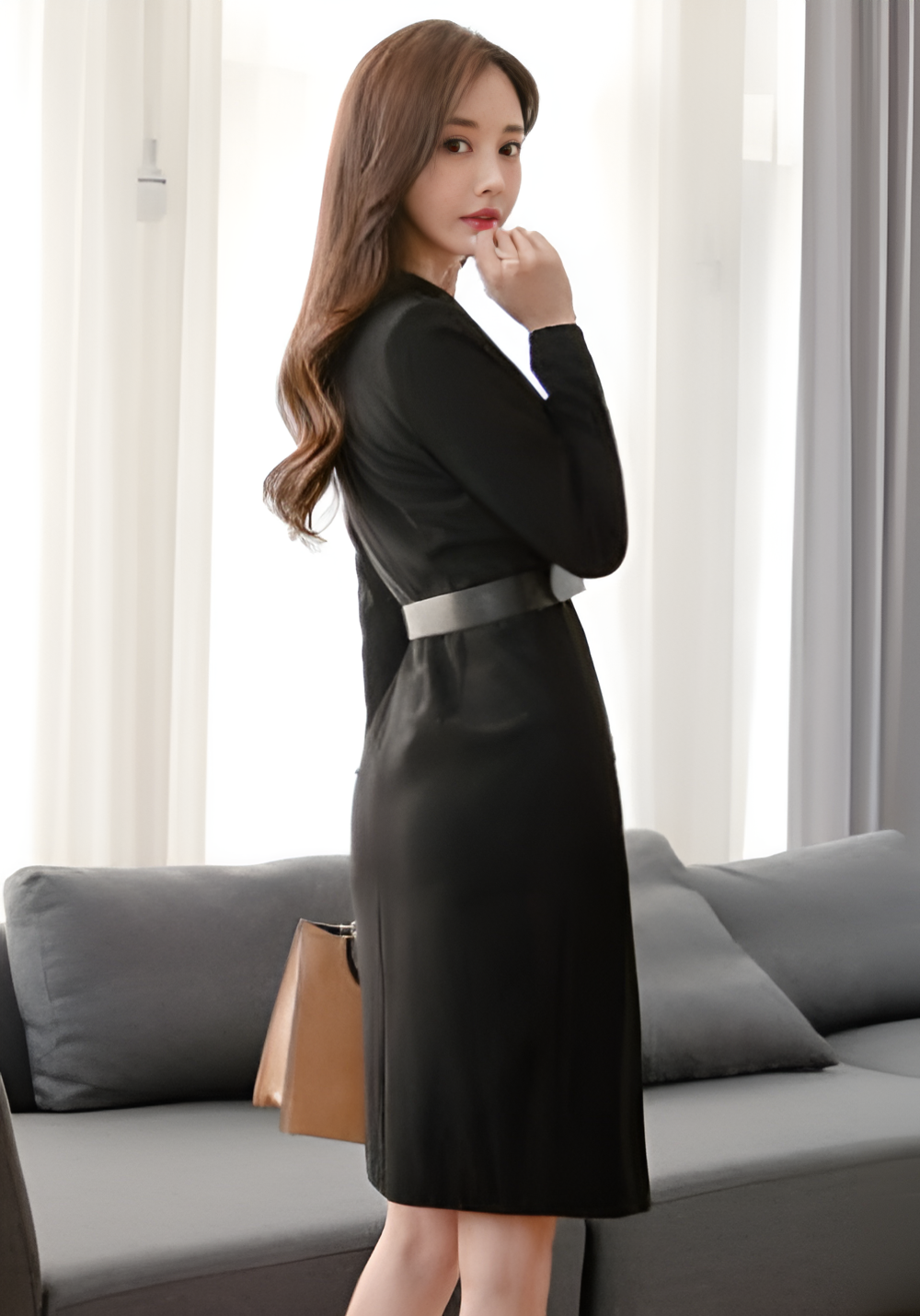 Power Play Anzug Taillenkleid