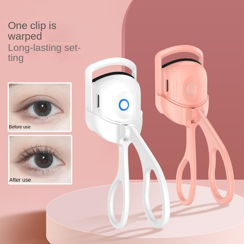 Portable Electric Heated Eyelash Curler – Long-Lasting Curls & Thermal Lash Comb for Effortless Eye Makeup