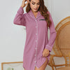 Mood Check-In Pajama Shirt Dress