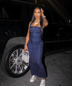 Urban Chic Tube Top Denim Dress