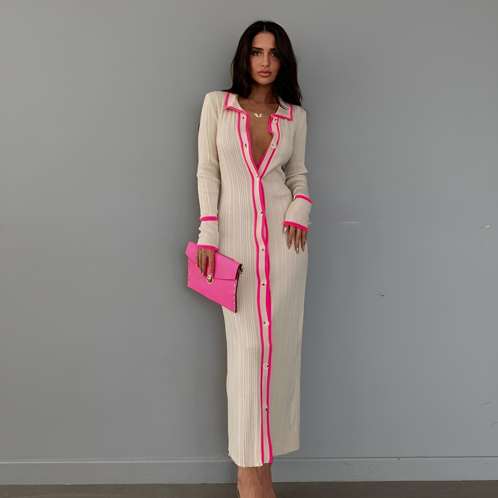 Island Muse Cardigan Maxikleid