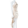 Elegantes, rückenfreies Minikleid mit einer Schulter – Schickes und sexy Party-Outfit