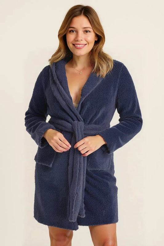 Fuzzy Affair Belted Lounge Robe