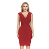 Sculpted Elegance V-Neck Bandage Dress