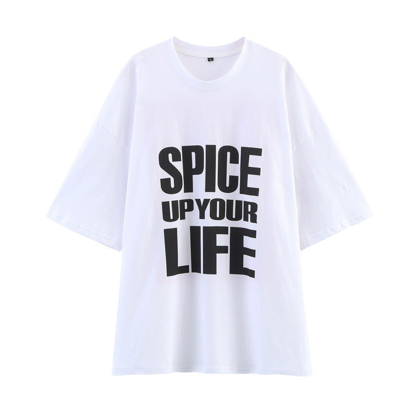 Spice Up Your Life Grafik-T-Shirt – Weiß