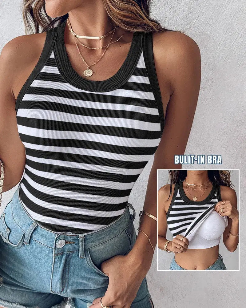 Stripe & Snatch Bralette Tank
