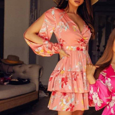 Kepping It Simple Muse V-Neck A-Line Vintage Dress