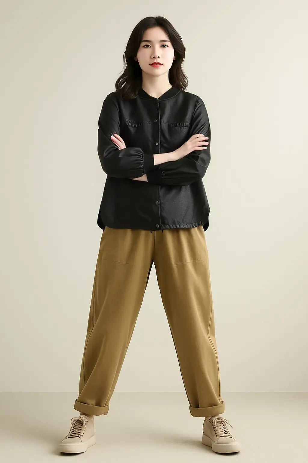 Ericka Shearling  Leather Jacket