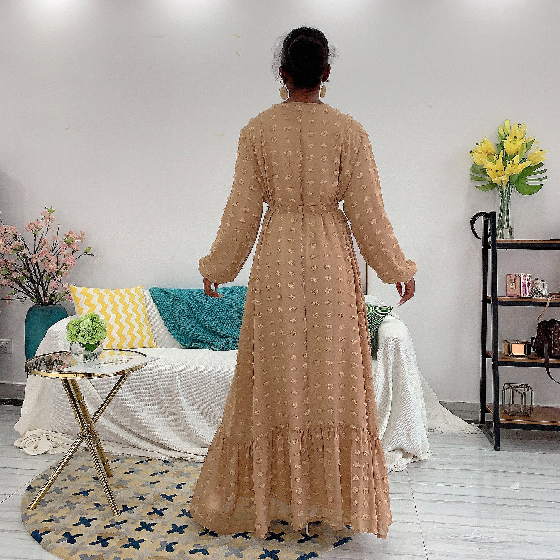 Taffeta Ball Muslim Maxi Dress