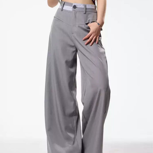 Elegant Office Chic Wide-Leg Trousers