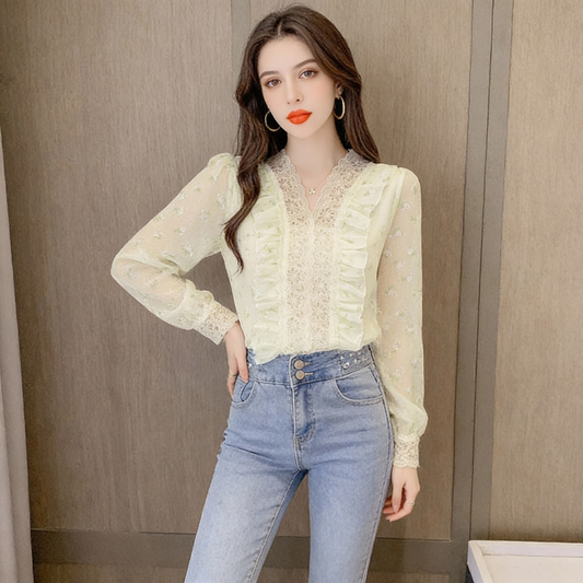 Walk In Like You Own It Ruffle  Blouse