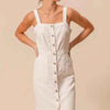 White Pinnafore Sleeveless dress