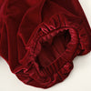 Scarlet Reverie Bubble Sleeve Velvet Dress