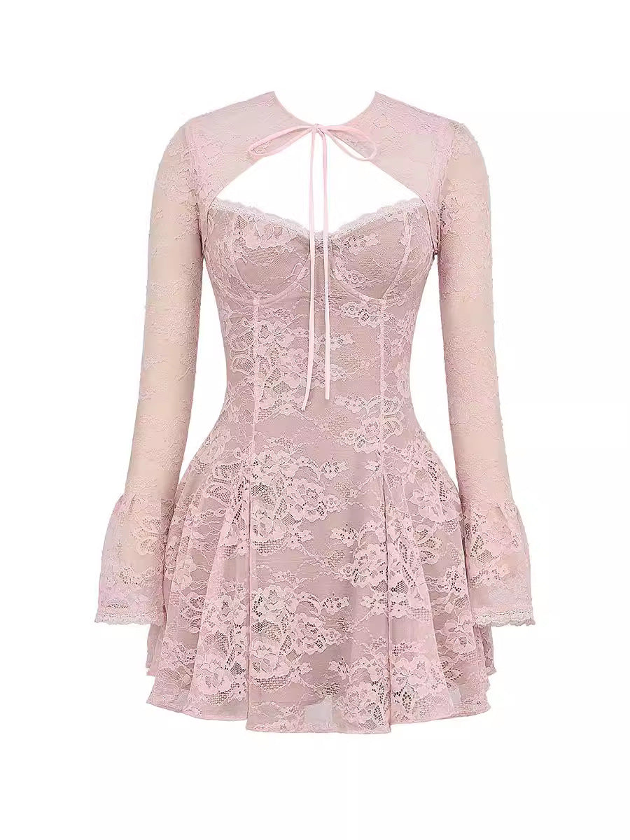 Robe amincissante en dentelle Maeve
