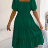 Sky Tiered Flare Dress