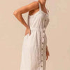 White Pinnafore Sleeveless dress