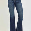 RISEN High Rise Flare Jeans With Seam Detail Waistband
