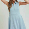 Umgee Collared Quarter Zip Tennis Dress
