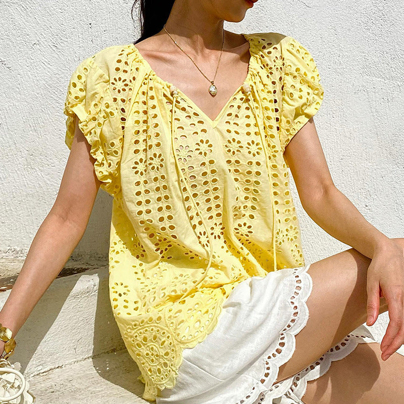 Weekend In Capri Stitch Top