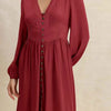 Crisom Merlot Silhoutte Dress