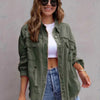 Distressed Drop Shoulder Denim Jacket