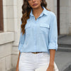 Chic Cotton Button-Up Loose Shirt