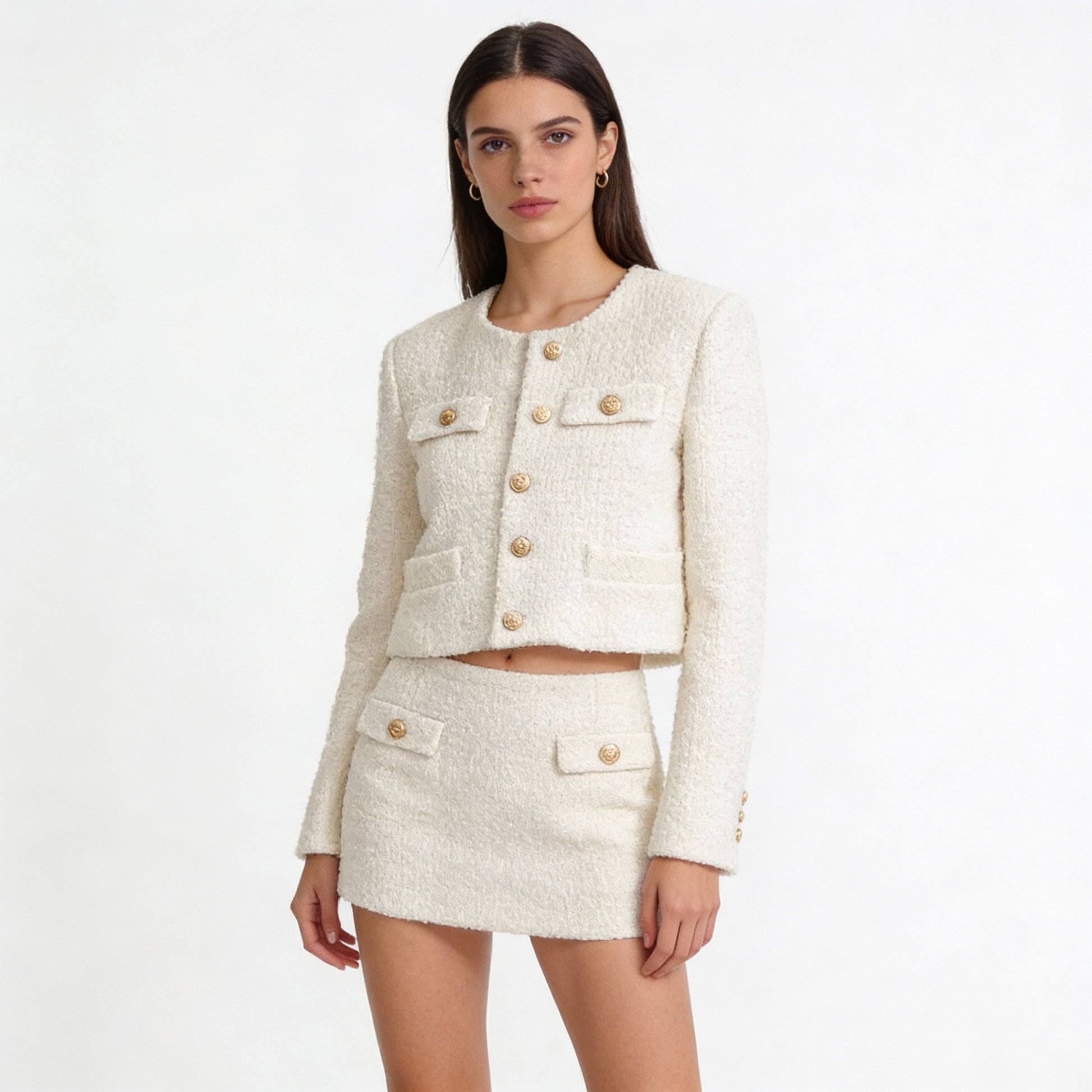 Chic Cropped Queens Jacket