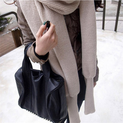 Luxury Cashmere Sweater Scarf for Women – Soft & Warm Fashion Wrap